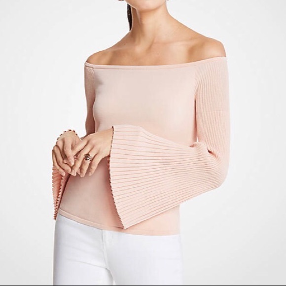 Ann Taylor Sweaters - Ann Taylor Flare Sleeve Off the Shoulder Sweater